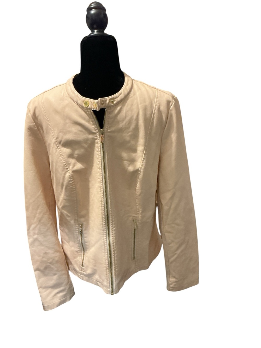 Light Pink Women's Moto Jacket - Unbranded